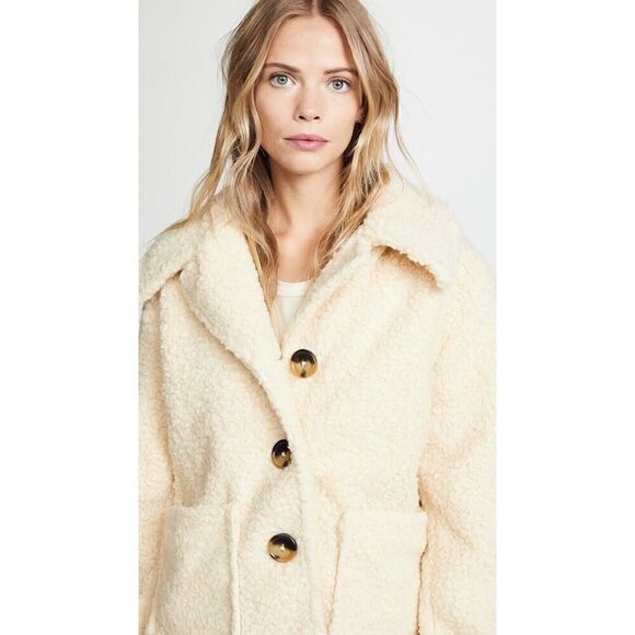 Free People So Soft Cozy Peacoat Ivory Medium - Picture 4 of 13